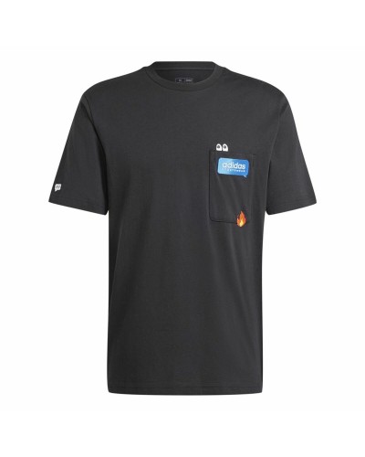 T-shirt à manches courtes homme Adidas Remoji Pocket Graphic Noir