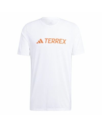 Maglia a Maniche Corte Uomo Adidas Mt Log Tech Bianco