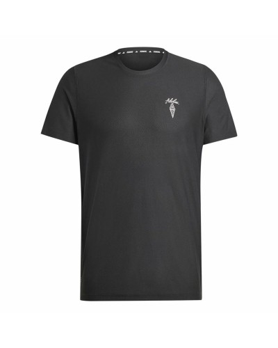 Herren Kurzarm-T-Shirt Adidas Running Ice Cream Graphic Schwarz