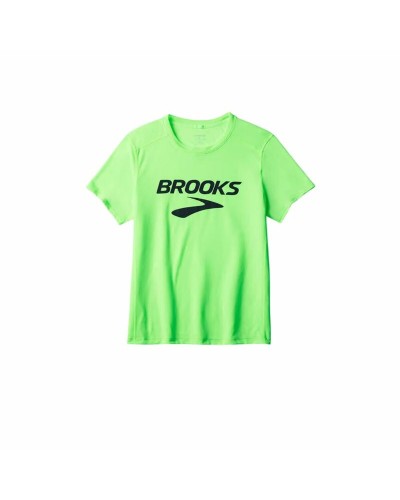 Herren Kurzarm-T-Shirt Brooks Distance Sleeve 3.0 grün