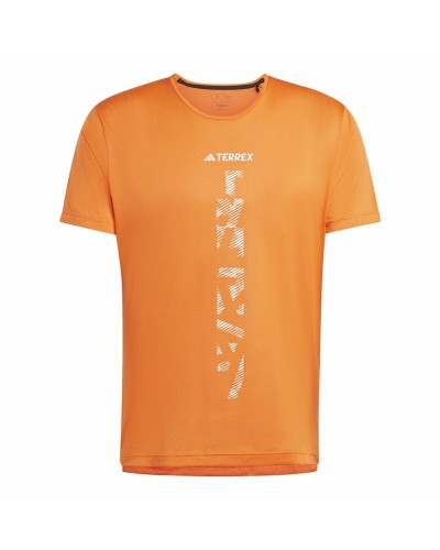 Camiseta de Manga Corta Hombre Adidas Agravic Terrex Naranja