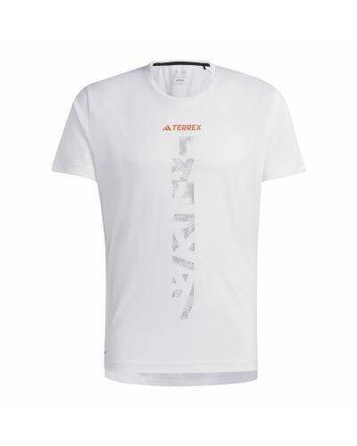 Men’s Short Sleeve T-Shirt Adidas Agr Shirt White