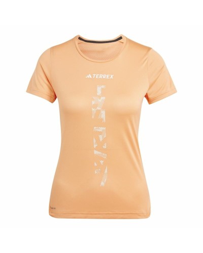 Women’s Short Sleeve T-Shirt Adidas Agravic Shirt Orange