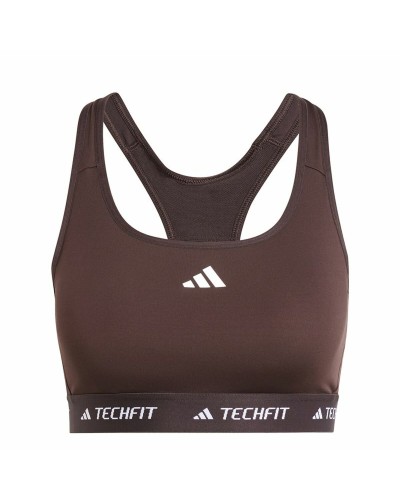 Soutien-gorge de Sport Adidas Techfit Medium Marron