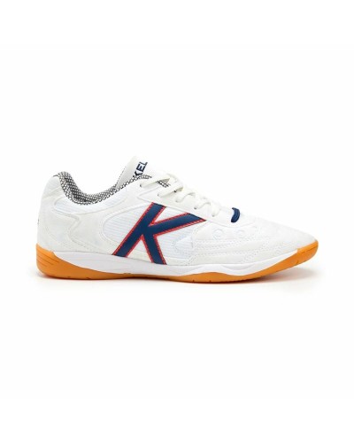Chaussures de Futsal pour Adultes Kelme Indoor Copa Elastic Blanc