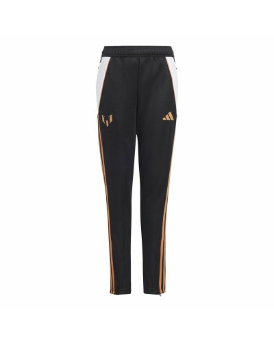 Long Sports Trousers Adidas Messi Infantil Black