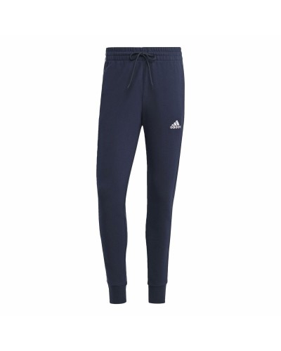 Pantalone Lungo Sportivo Adidas M 3S Ft Tc Nero Blu scuro Uomo