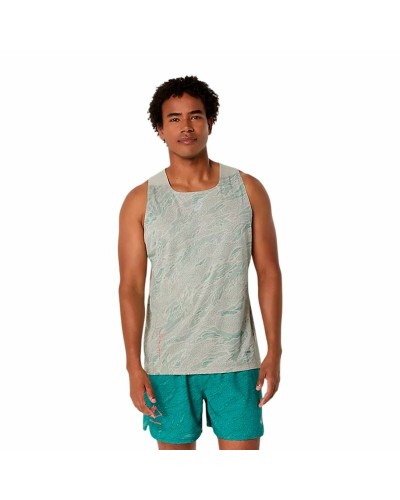 Débardeur Homme Asics Fujitrail Singlet Gris Gris clair