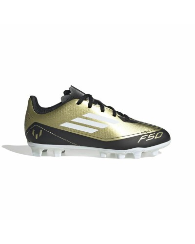 Scarpe da Calcio per Bambini Adidas F50 Club Messi Bianco Dorato