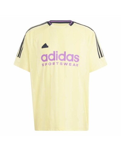 T-shirt med kortärm Herr Adidas House Of Tiro Jacquard Gul