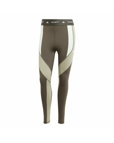 Sporthose Damen Adidas Techfit 7/8 Colorblock Grau