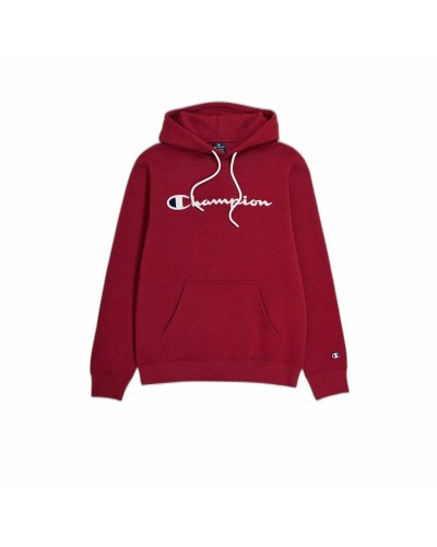 Felpa con Cappuccio Uomo Champion Legacy Rosso Scuro