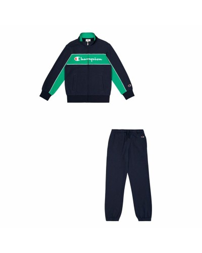 Lasten verkkapuku Champion Full Zip Suit Tummansininen Laivastonsininen