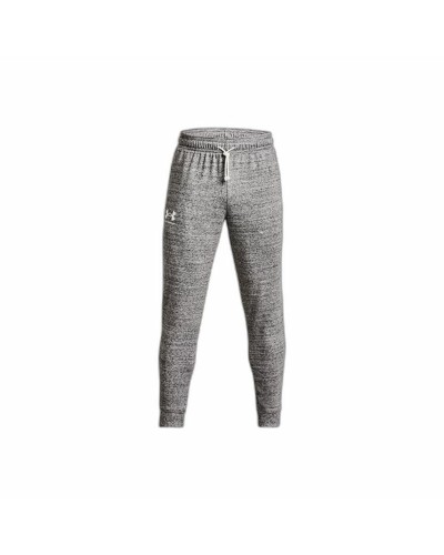 Pantalon de sport long Under Armour Rival Terry Gris Homme Fitness
