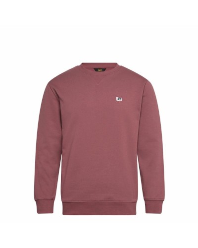 Herensweater zonder Capuchon Lee Lee Patch Crew Sws Scharlakenrood