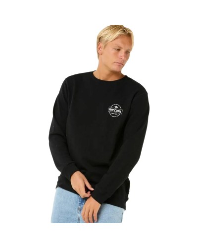 Sudadera sin Capucha Hombre Rip Curl Stapler Crew Negro