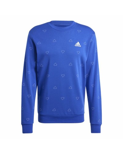 Miesten huputon collegepaita Adidas Mngrm Sininen