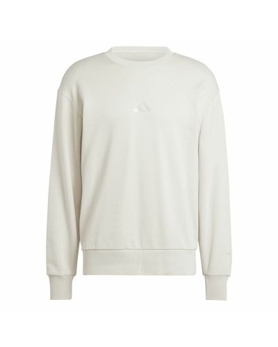 Sweat sans capuche homme Adidas All Szn French Terry Crew Beige