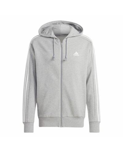 Men’s Hoodie Adidas 3S Ft Fz Hd Grey