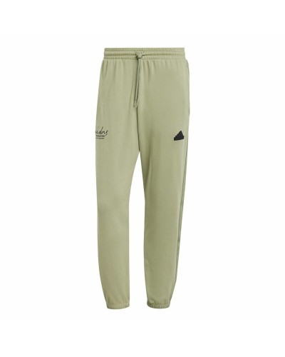 Lange sportbroek Adidas Brand Love French Terry Groen Mannen