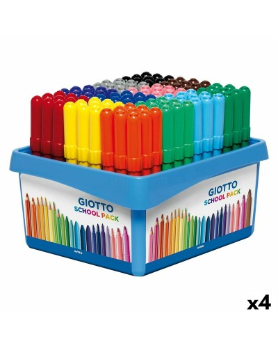 Giotto Turbo Maxi School - Pennarelli Multicolore Punta Grossa (4pz)
