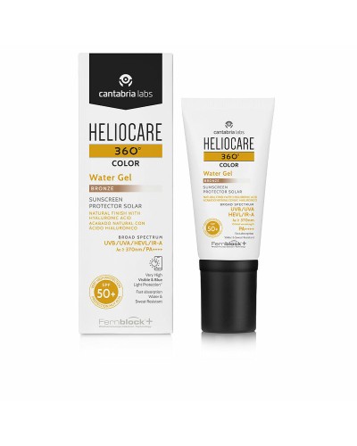 Solskydd med färg Heliocare Heliocare 360º Water Gel Color Bronce 50 ml Spf 50