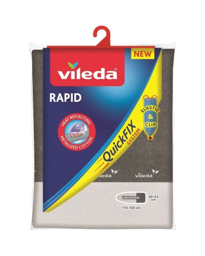 Bügelbrettbezug Vileda Rapid Quick fix 135 cm Grau