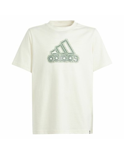 Short Sleeve T-Shirt Adidas Table Growth Beige