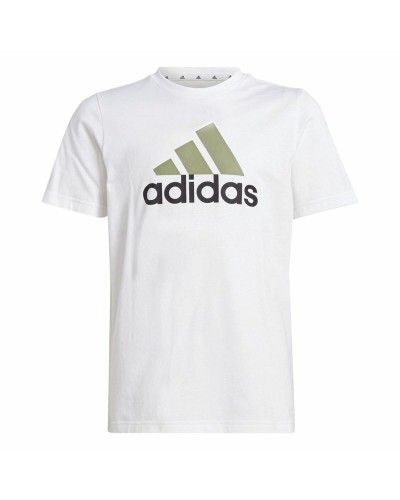 Uniseks T-Shirt met Korte Mouwen Adidas Essentials Wit
