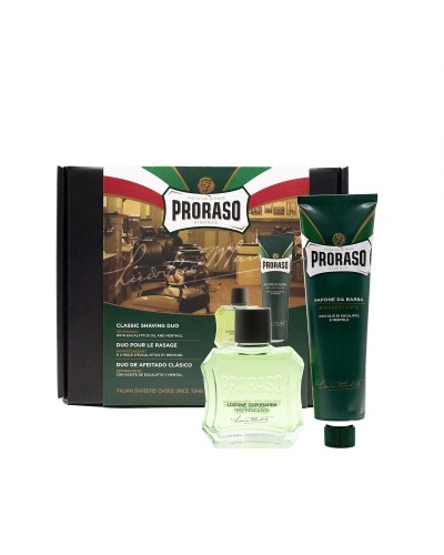 Rakset Proraso Afeitado Clásico Rinfrescante Lote Uppfriskande 2 Delar