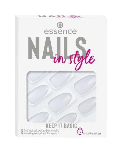 Unghie Finte Essence Nails In Style 12 Pezzi 15-keep it basic