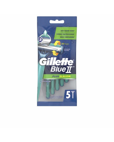 Engångsrakhyvel Gillette Blue II Plus Slalom 5 antal