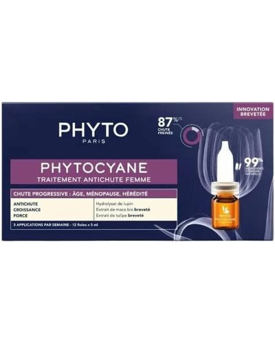 Friseur Set Phyto Paris Phytocyane Tratamiento Anticaída Reacción Mujer Lote 2 Stücke