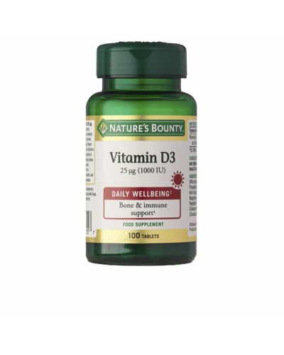 Vitamin D Nature's Bounty Vitamina Ui Vitamin D3 100 Units