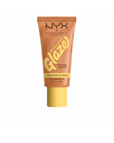Protezione Solare Colorata NYX BUTTERMELT GLAZE Nº 03-Cashew Butta Spf 30 30 ml