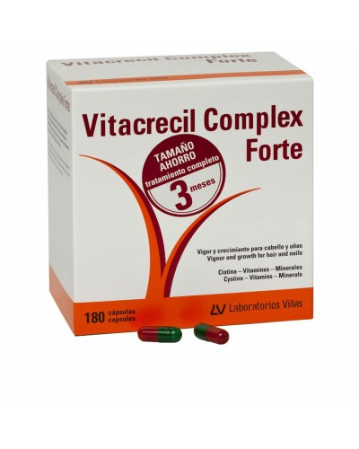 Complemento Alimenticio Vitacrecil Complex Forte CABELLO Y UÑAS 180 Unidades