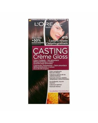 Amoniakfreie Färbung Casting Creme Gloss L'Oreal Make Up Casting Creme Gloss Kühles Kastanienbraun 180 ml