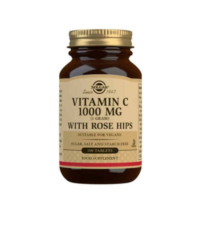 Rose Hips + Vitamin C Solgar Rose Hips C (100 uds)