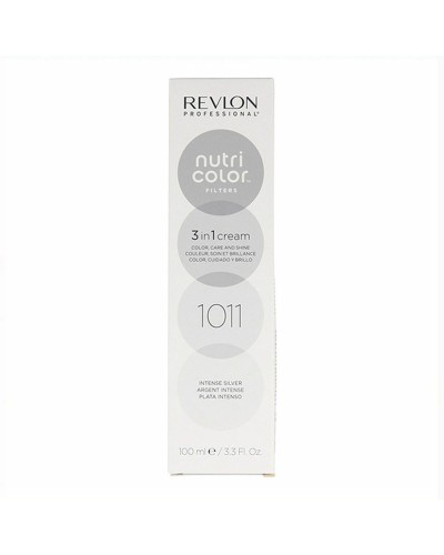 Tintura Permanente in Crema Revlon Nutri Color 3 in 1 1011 - Intense Silver Nº 1011 Intense Silver 100 ml