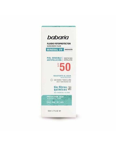 Zonnebrand Lotion Babaria Solar Mineral Uv Spf 50 50 ml