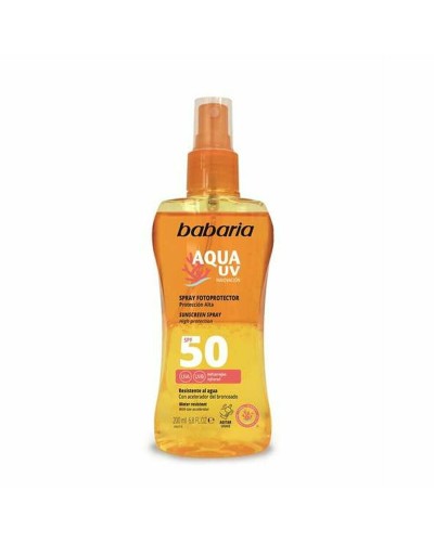 Vartalon aurinkosuojasuihke Babaria Solar Aqua UV Spf 50 (200 ml)