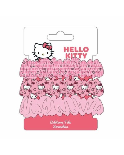 Elastiques pour Cheveux Hello Kitty Fuchsia 3 Pièces
