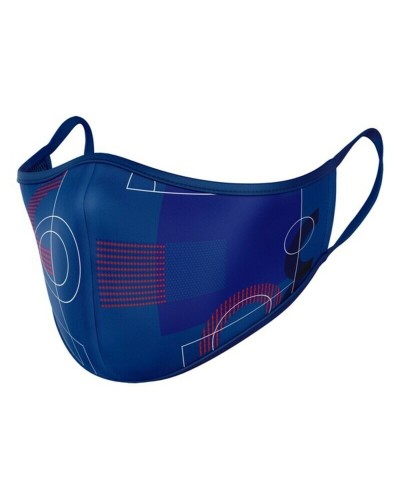Hygiënisch en herbruikbaar gezichtsmasker gemaakt van stof F.C. Barcelona 822020897 Blauw