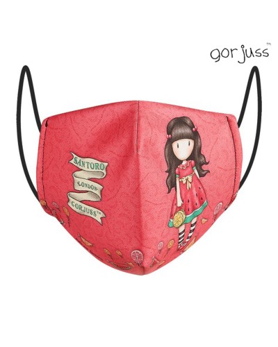 Mascherina Igienica in Stoffa Riutilizzabile Gorjuss SF-822025-896 Rosso