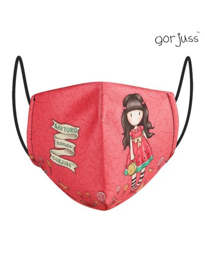 Mascarilla Higiénica de Tela Reutilizable Gorjuss Rojo