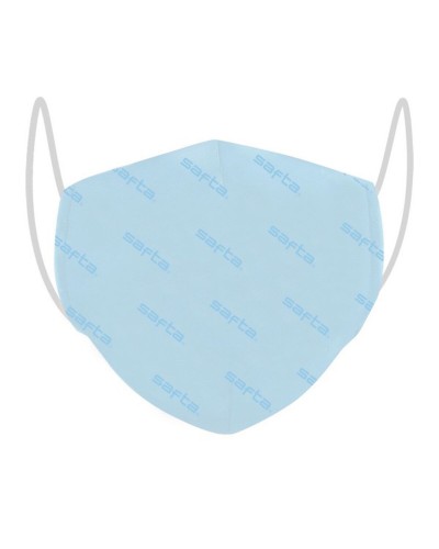 Masque en tissu hygiénique réutilisable Safta Adulte Bleu ciel
