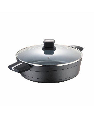 Marmite San Ignacio Bistro SG6427 en Aluminium avec Couvercle en Verre, Ø 28 x 8 cm
