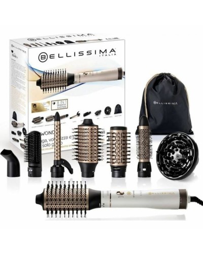 Glättende Bürste Bellissima Air Wonder 8 in 1 1000W Schwarz (8 Stück)