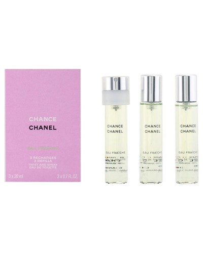 Naisten parfyymisetti Chance Eau Fraiche Chanel (3 pcs) Chance Eau Fraiche
