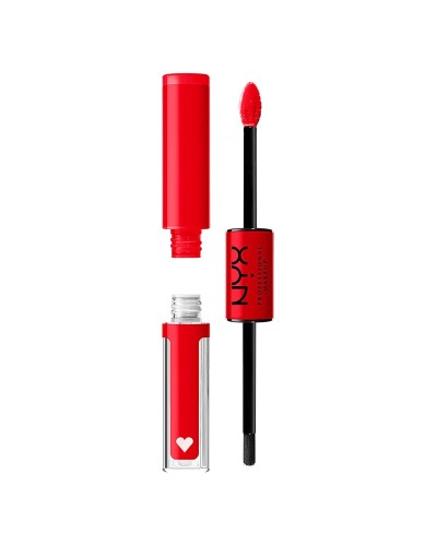 lucidalabbra illuminante NYX Shine Loud rebel in red